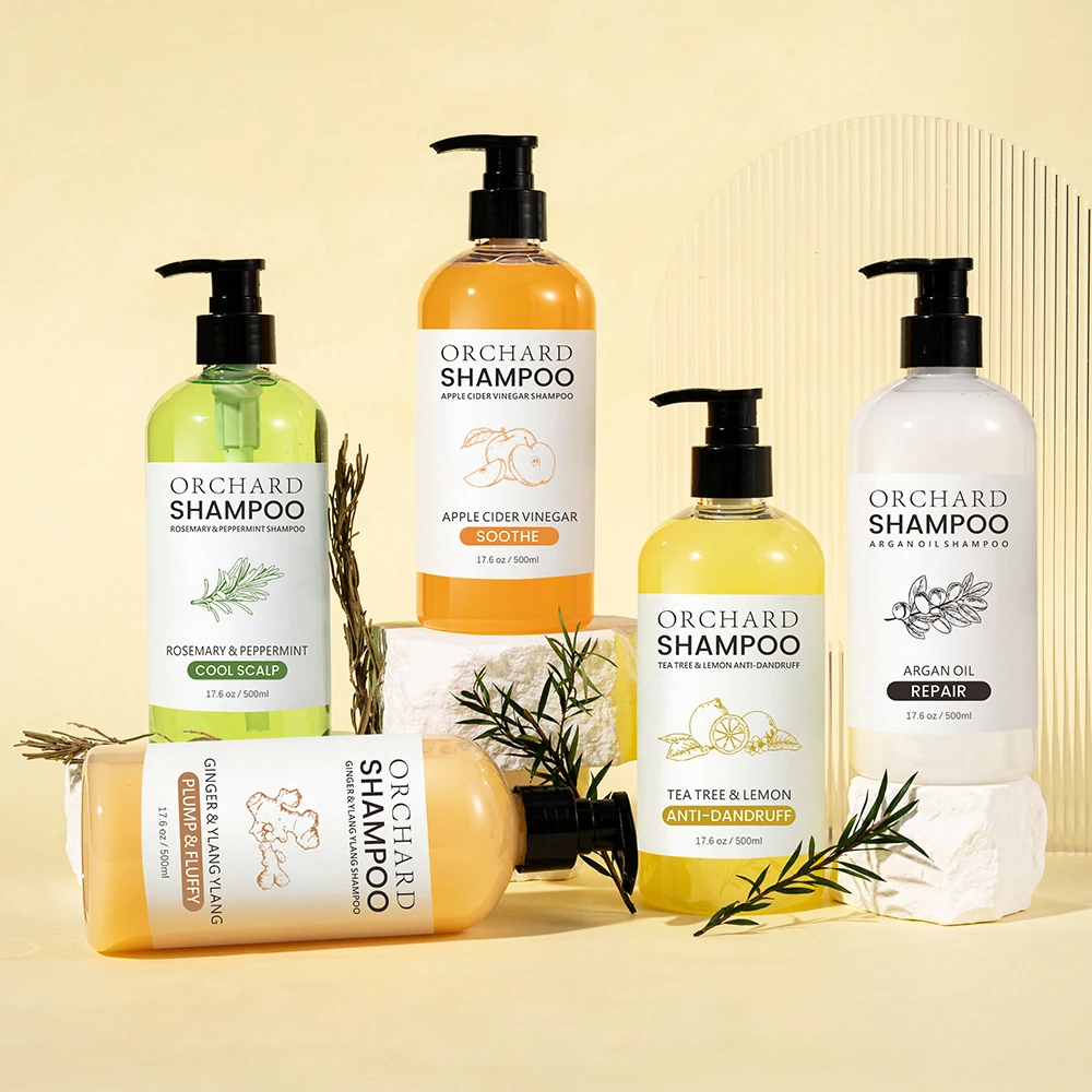 Oem 100% натуральный шампунь для роста волос, Имбирная эссенция против выпадения волос, утолщенный лучший шампунь для роста волос, частная торговая марка