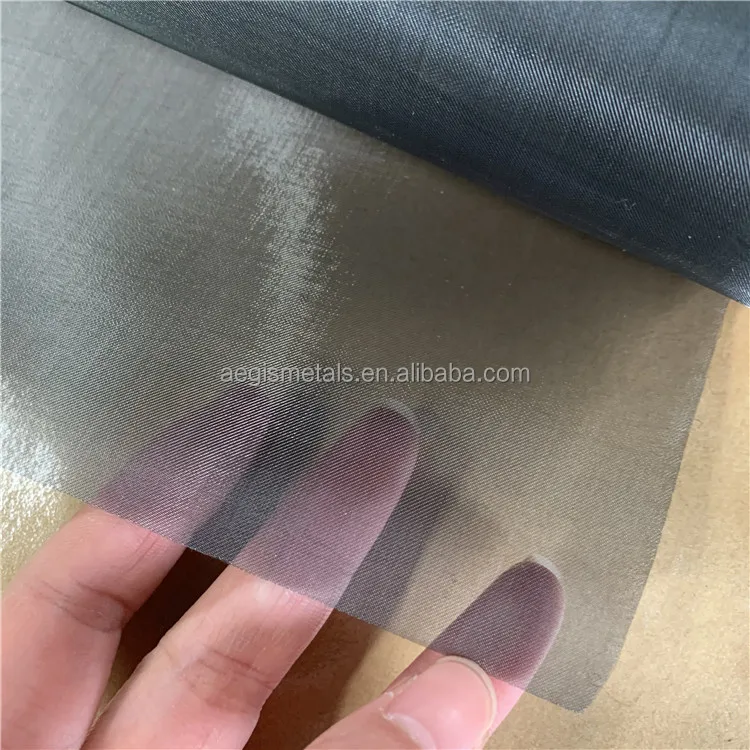 High Purity 0.025mm 50 80 100 120 150 180 200 220 250 300 400 500 600 Micron Titanium Wire Mesh