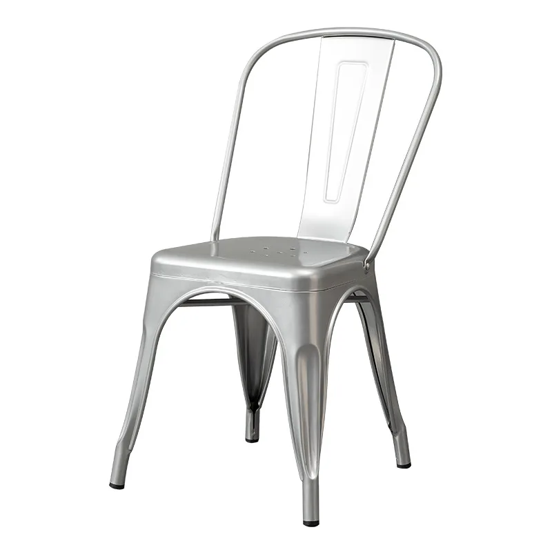 Factory Cheap Durable Industrial Stackable Vintage Metal Restaurant Dining Cafe Tolixes Chairs Tables Pine Wooden table top