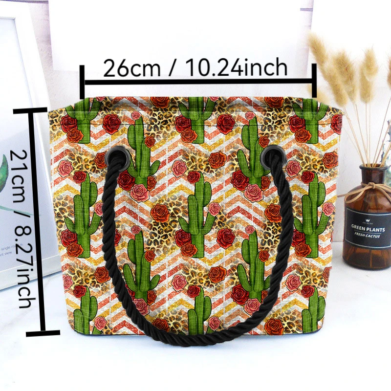 Cashew Nut Flower Leopard Colorful Striped Turquoise Bull Cow Head Travel Wash Toiletry Totes Bag