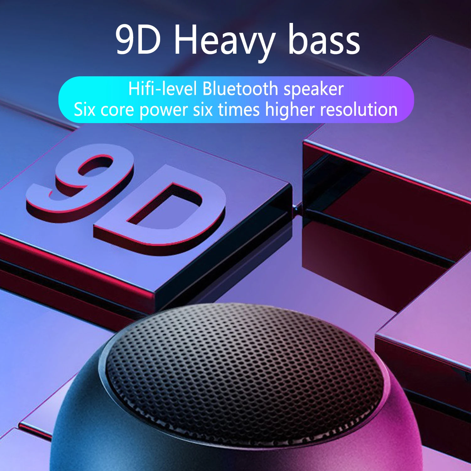 Best Selling Travel Speaker Mini Small Support TF Card 3D Surrounded Wireless Outdoor Stereo Surround Bass Portable Speaker
