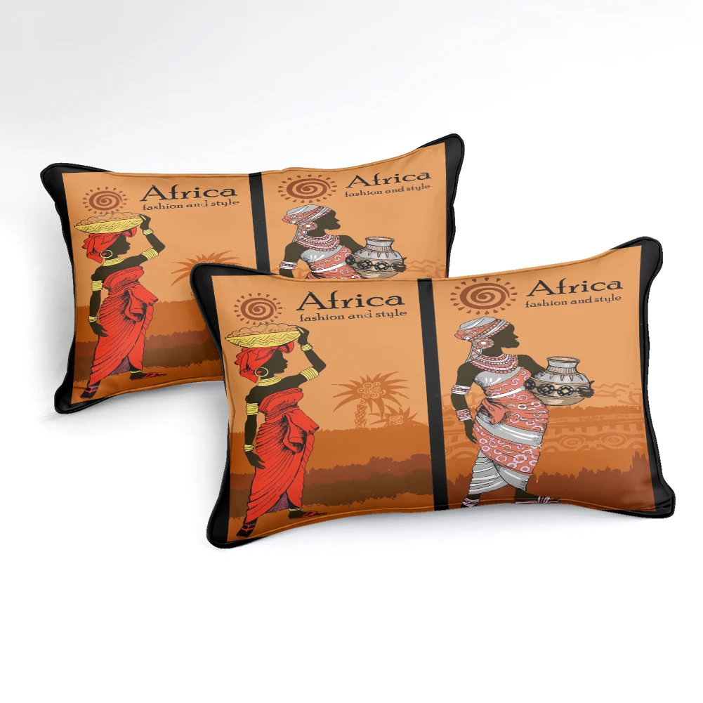 
High Quality 2021 Printed Microfiber Bed Sheet Blanket Home African Duvet Cover 