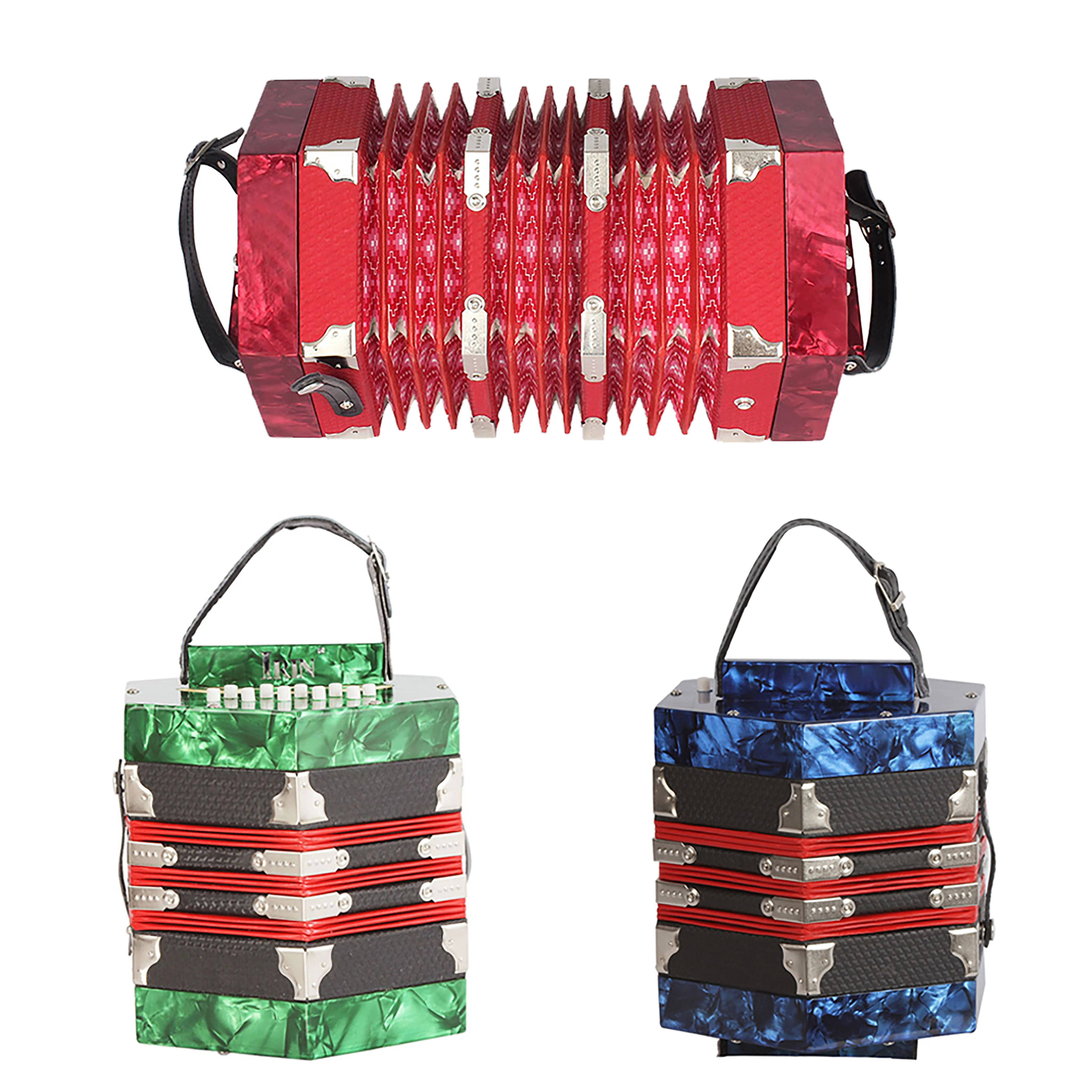 2022 Hot sale Hexagon 20 keys Accordion  for Professional Examination Playing  Level