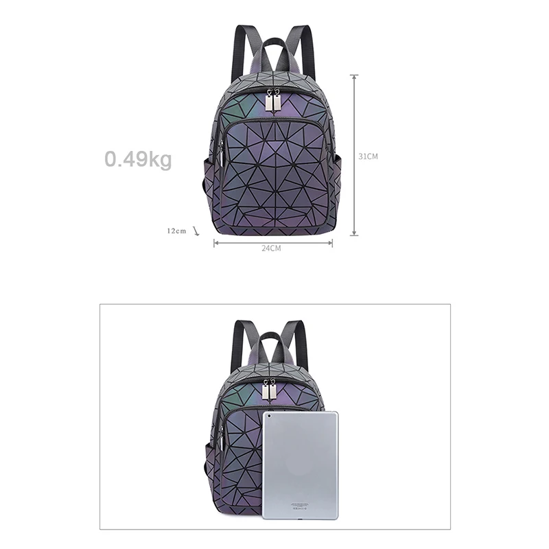 2024 New backpack anti-theft luminous Lightweight and large capacity Waterproof backpack Fashion backpack for women