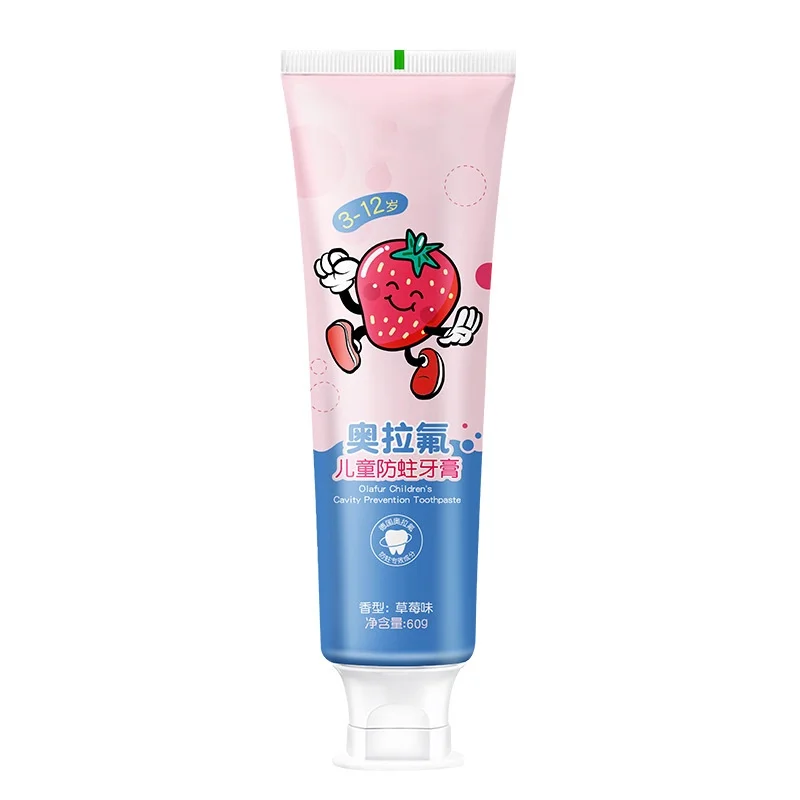 Anti-tooth decay toothpaste for children contains fluoride during dental caries