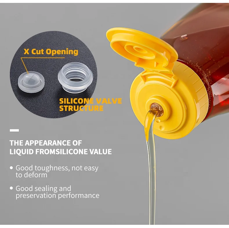110ml  pet empty honey squeeze bottle plastic honey packaging bottle with Silicone valve flip top cap