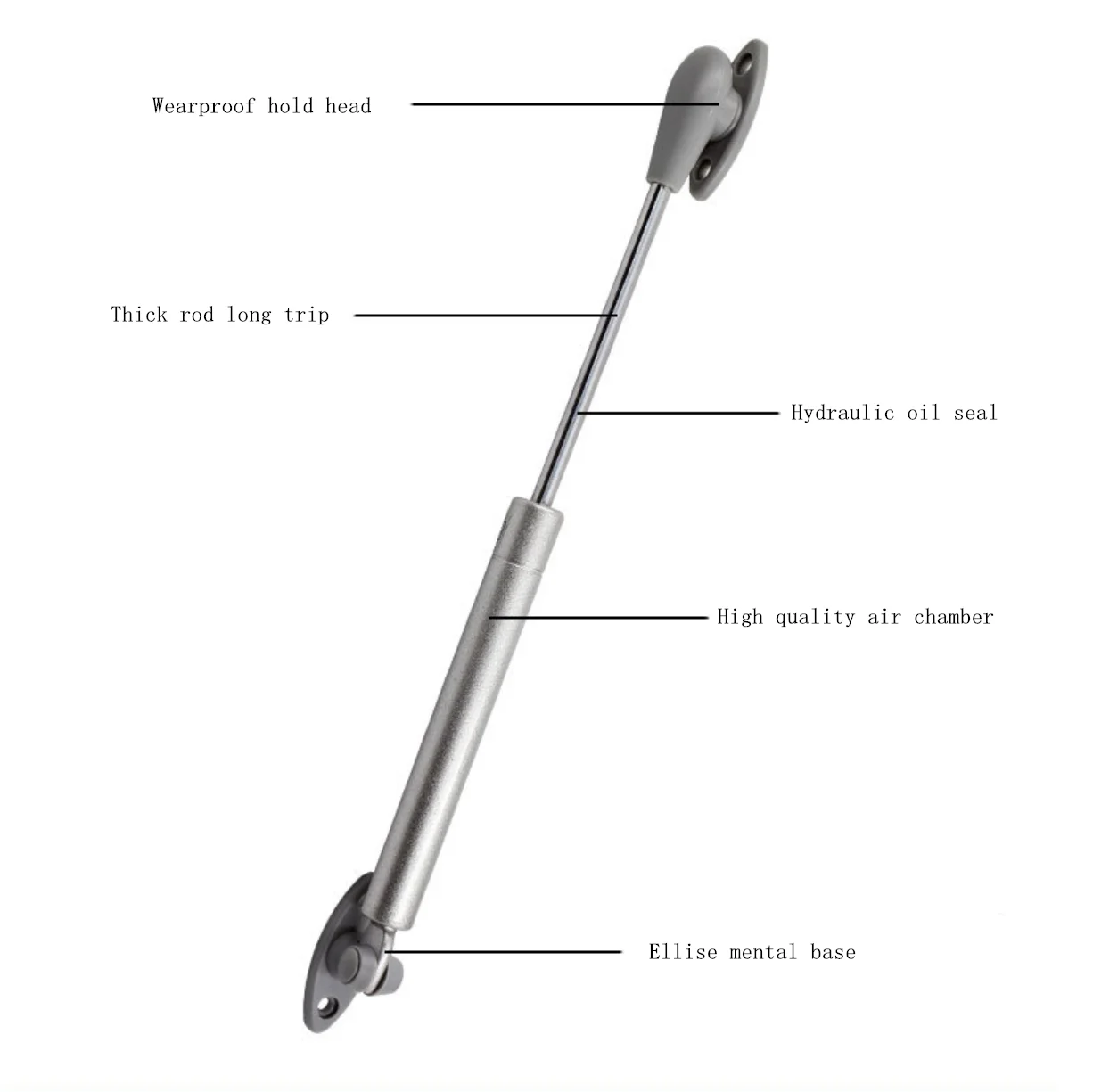 Tension Pulling Traction Piston Recliner Micro Adjustable Lockable Gas Spring