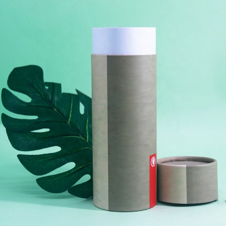 Kraft paper cylindrical paper tube compostable underwear tube packaging customized logo biodegradable