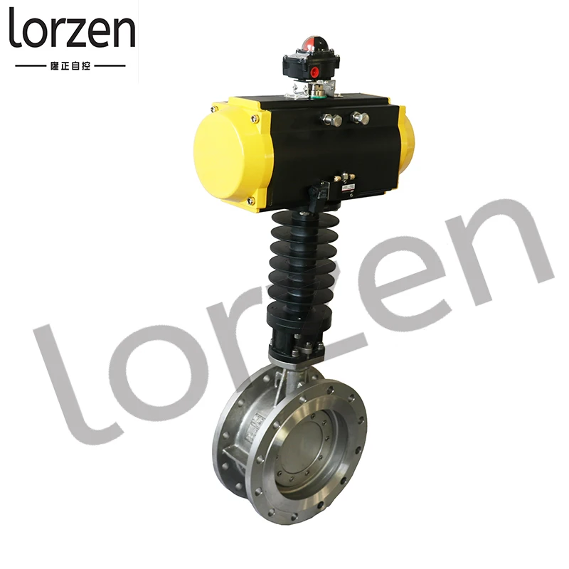 
Pneumatic flange butterfly valve actuator extension rod with double acting single acting adjustable 