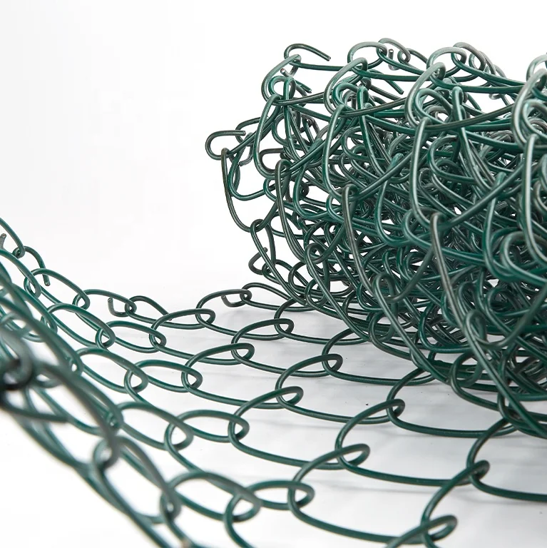 Manual operated black chain link wire mesh fence making hot dipped galvanized pvc coated Chain Link Fence