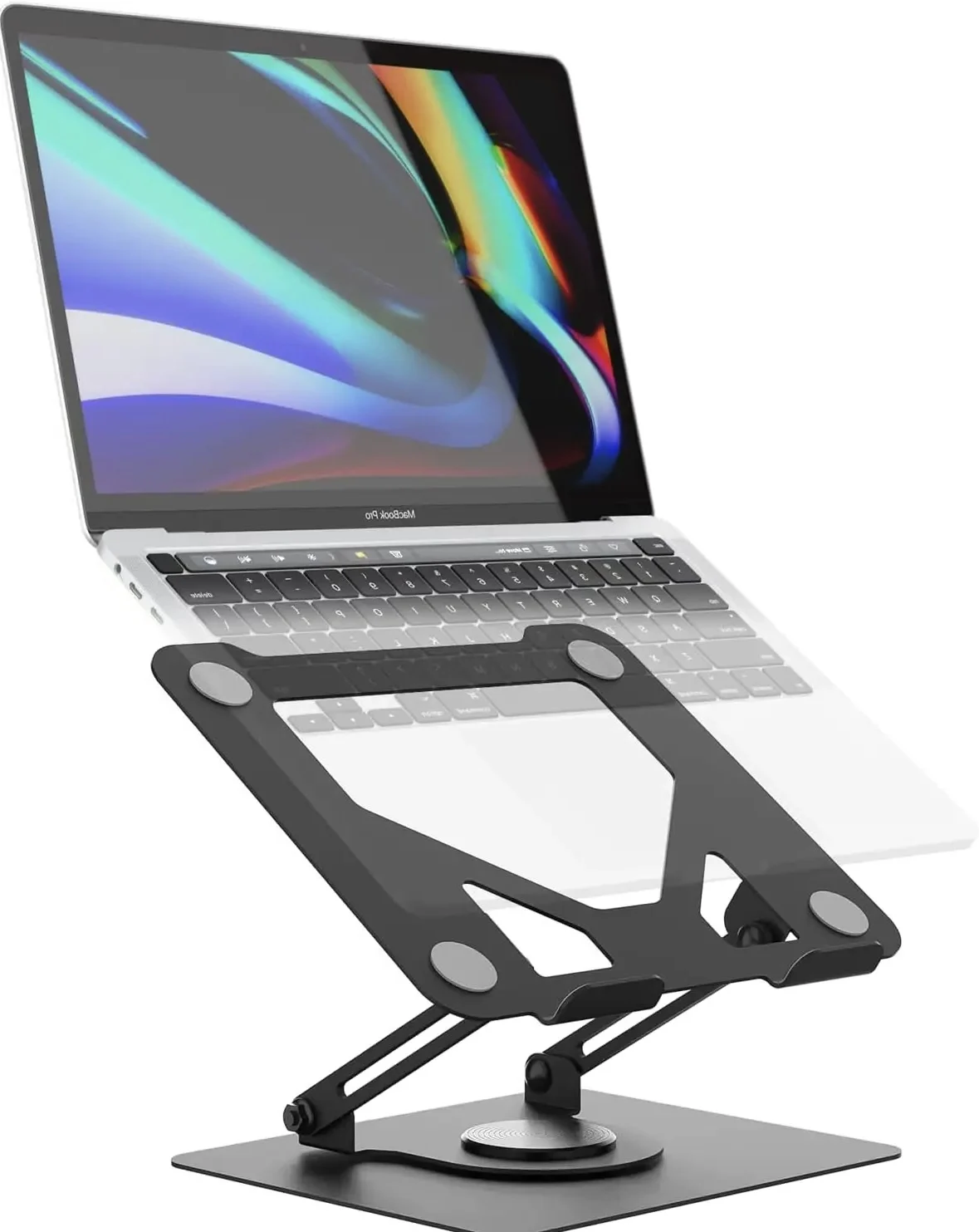 Эргономичная стойка для ноутбука из углеродистой стали с логотипом 2024