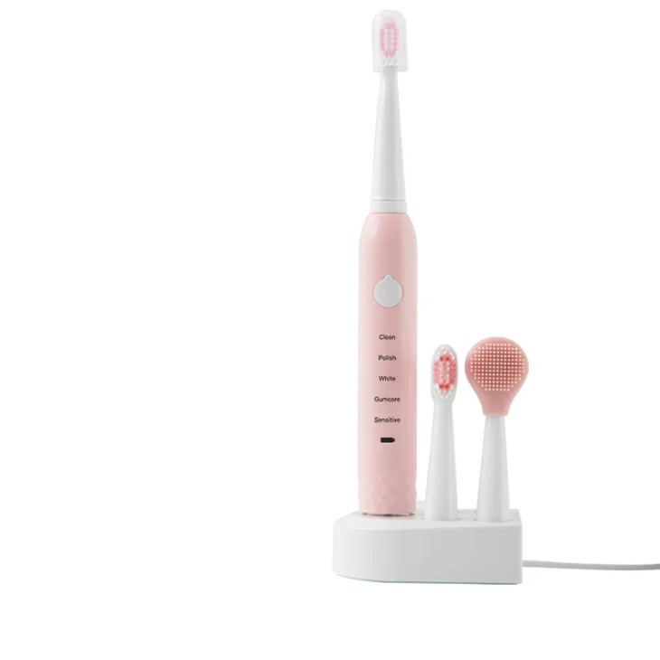 New Design With Different Brush Heads Automatic Sonic Electric Toothbrush Facial Cleansing Brush