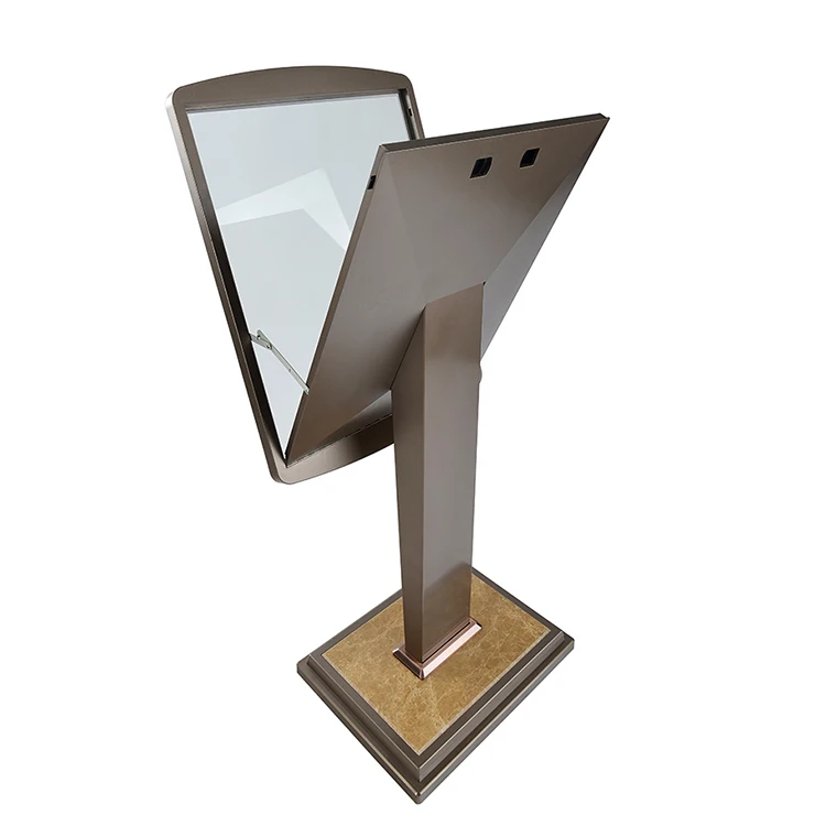 Luxury Metal Menu Holder with Marble Base