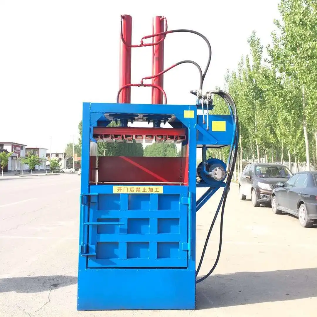 Hay Baler Hydraulic Vertical Compressing Machine Cotton baling Machine