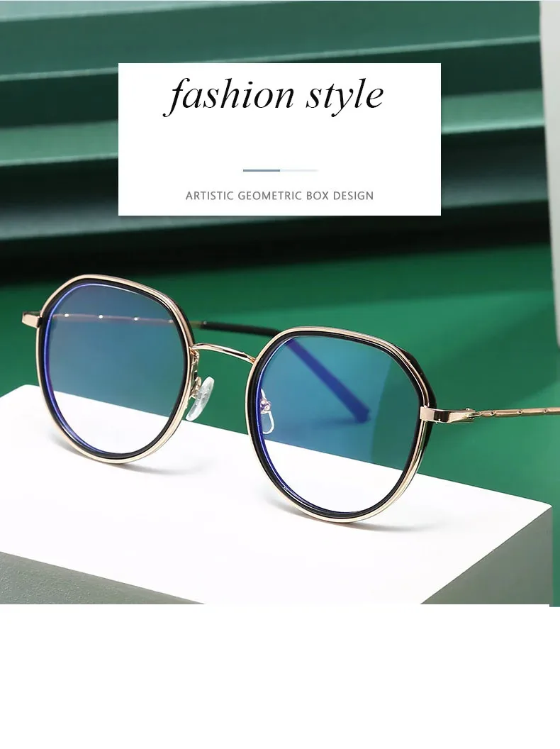 7708 2024 Wholesale Optical Eyeglasses Fashion Custom Brand Spectacle Frames Optical Glasses Unisex in Stock Style Eyewear