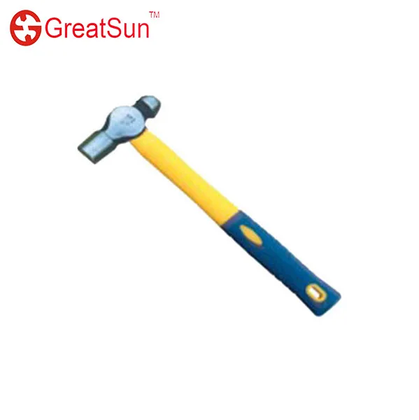 High cost performance Professional Ball pein hammer double color plastic+ fibreglass handle with CE certificate