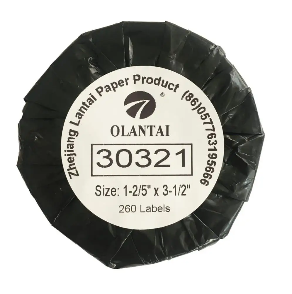 OLANTAI 36mm*89mm Best Price 30321 Compatible Thermal Label Jumbo Rroll  for Shipping