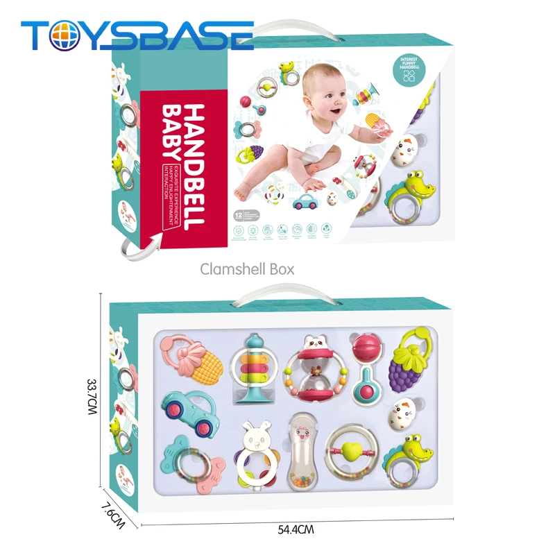 Soft Hand Bell Play Set 12PCS Baby Rattle Teething Toys