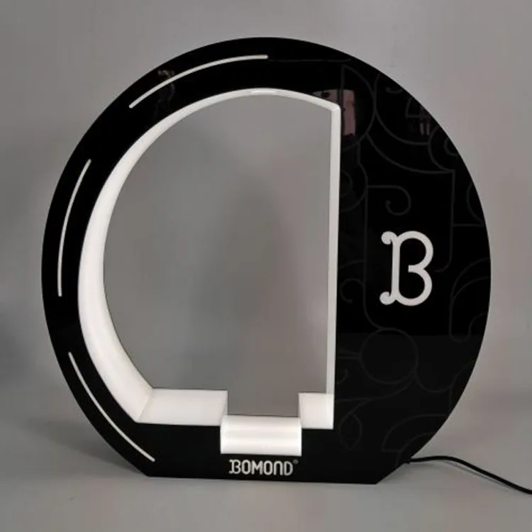 Factory Custom Led Acrylic Base Bar Nightclub Decorative Wine Bottle Presenter Display Rack For Display