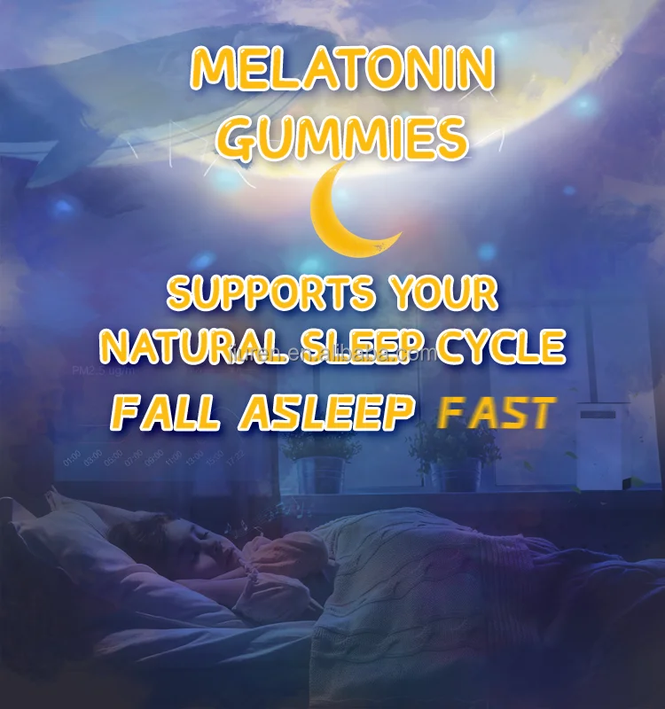 Melatonin Sleep Gummies Candy Capsules Sleep Gummies Deep Stabilizing Sleep Capsules
