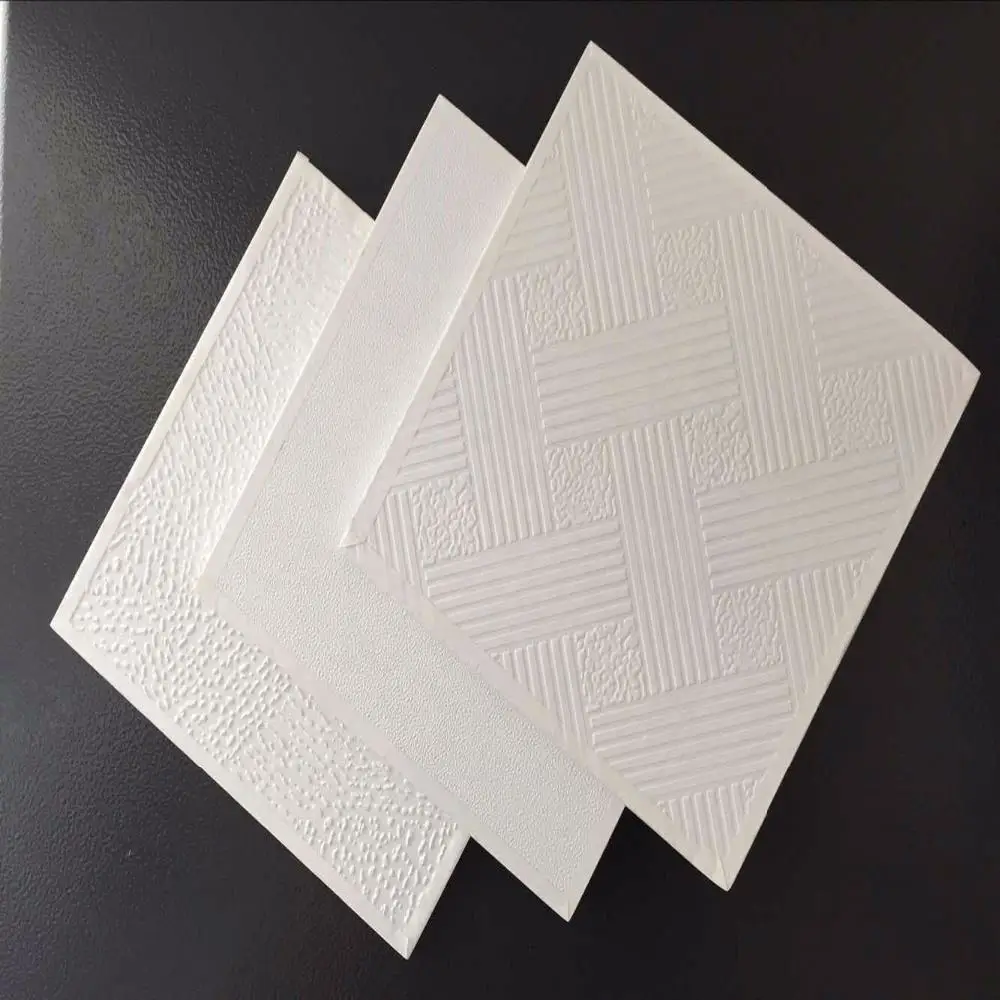 7mm pvc laminated gypsum ceiling tiles and gypsum ceiling board  suspended ceiling production line for mid-east market