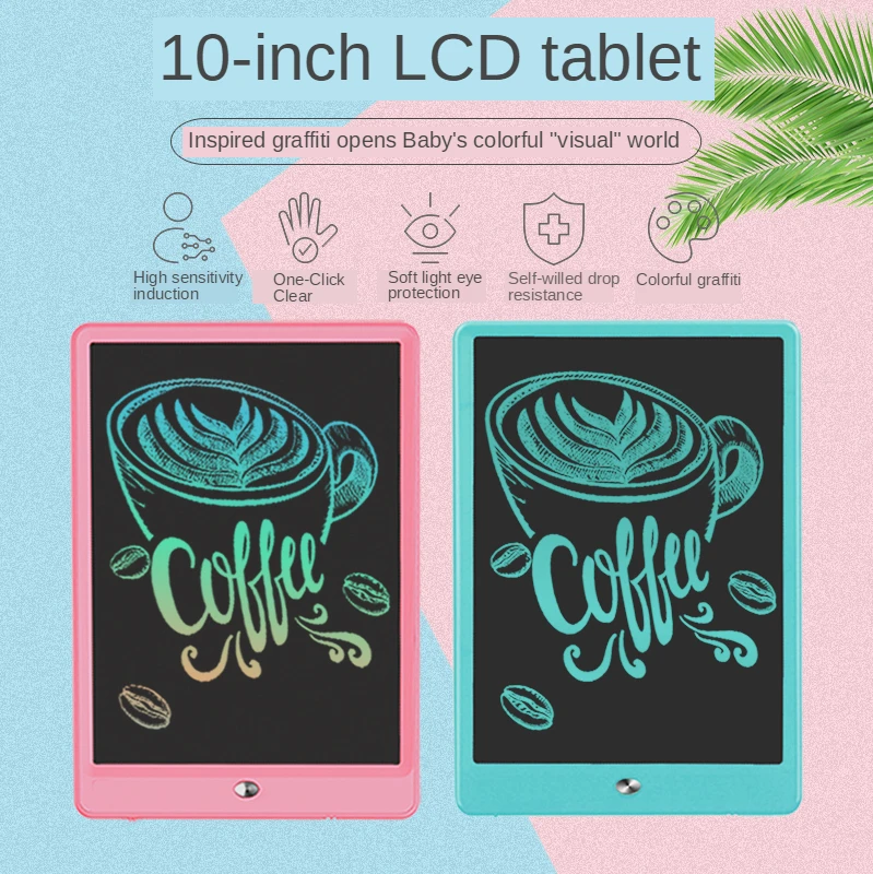 Электронный планшет для записей с логотипом на заказ, 10,5 дюйма, цифровой ЖК-планшет для детей для письма и рисования