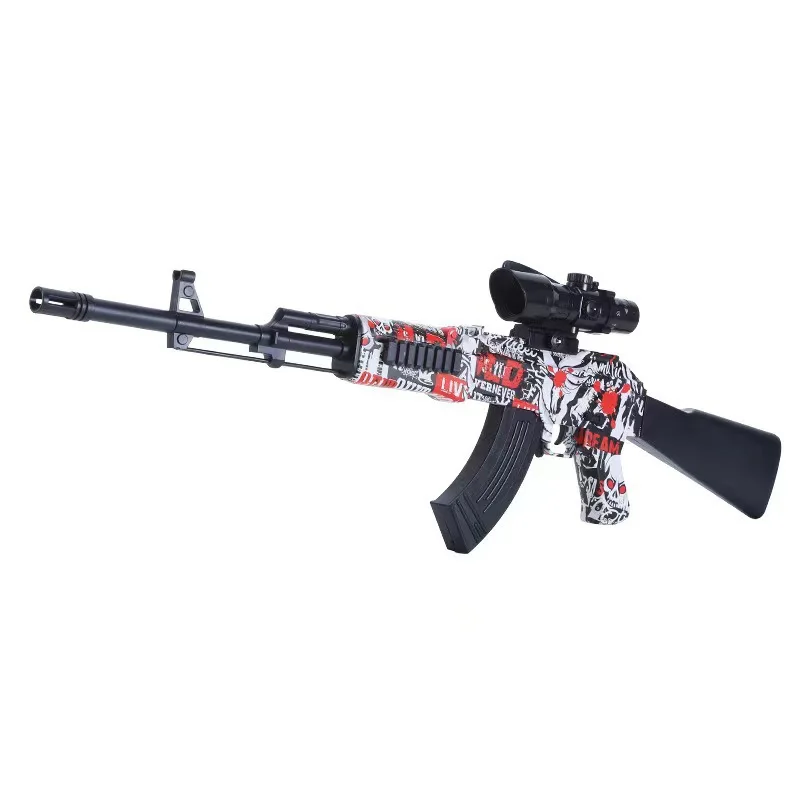 2023 Hot Sale AKM pistol shell ejecting toy gun plastic gun soft foam bullet gun for kids