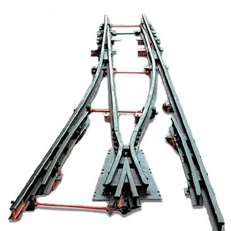 Rail Track Turnout / Rail Switch Used for railway track with High Quality China supplier Steel Rail Price