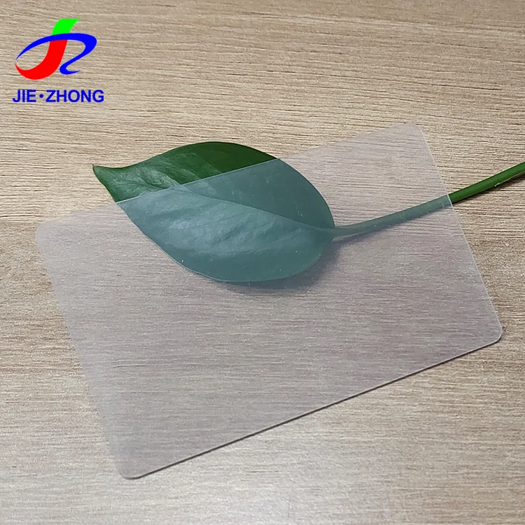 High Quality Custom Printing CR80 Clear PVC Plastic ID Business Transparent Card