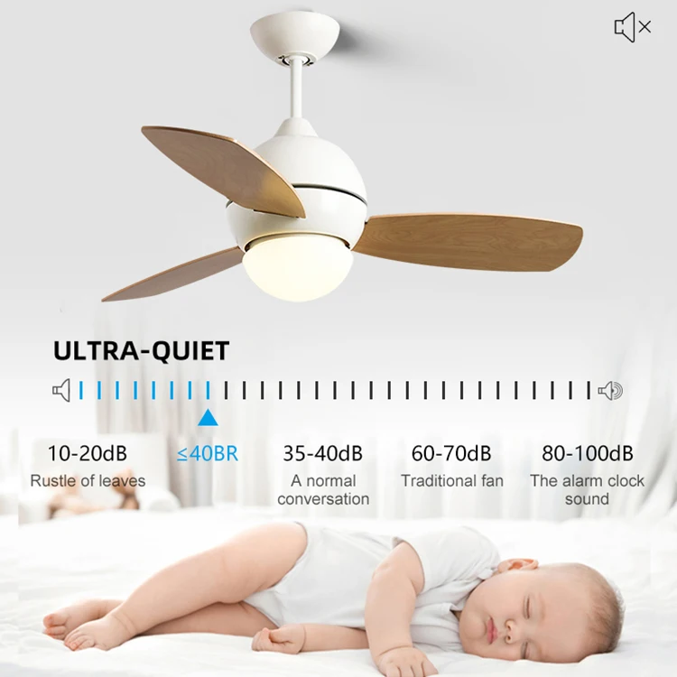 Superior Quality 3 Plywood Blades AC Motor Morden Indoor Decoration Remote Control Led Ceiling Fan Light