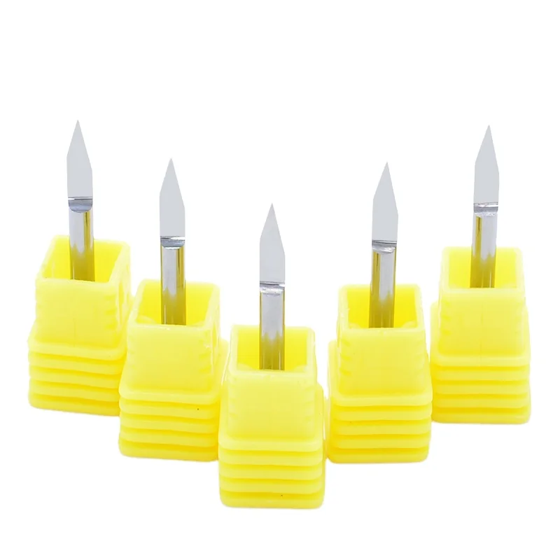 V Shape Engraving Bit Flat Bottom Tip 0.1-1.0mm PCB Engraving Bit 20-90 Degrees Carbide CNC Router Milling Cutter
