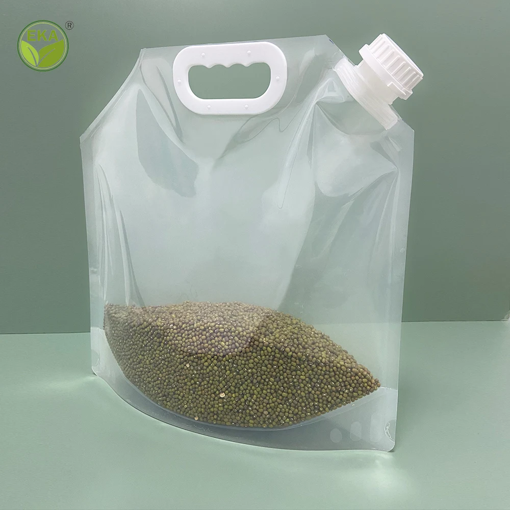 Laminated Films Child-Resistant Easy Pouring Polyethylene Pet Treats Sauce Stand Up Spouted Pouches