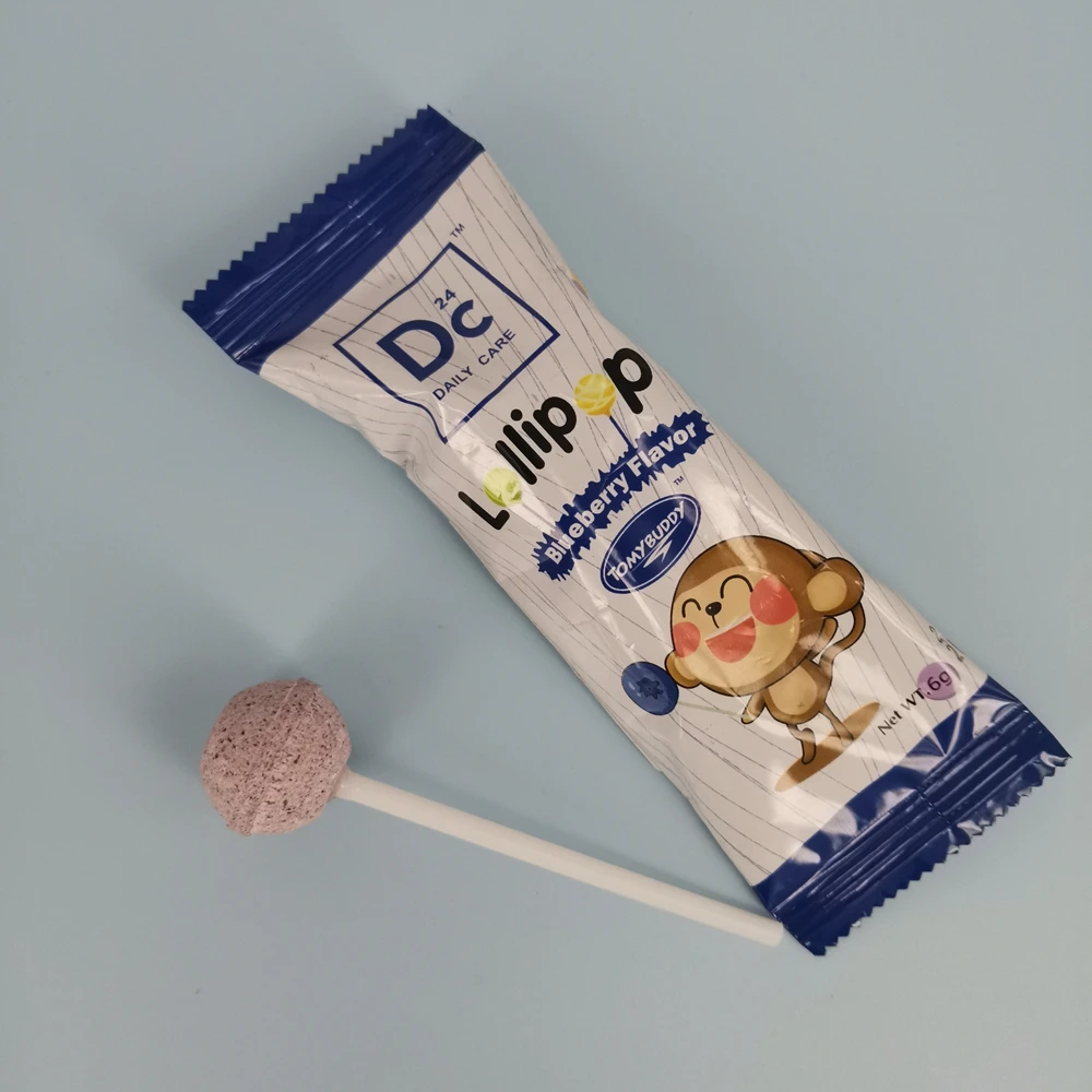 Blueberry lollipops with gluten free, fat free, and totally guilt-free