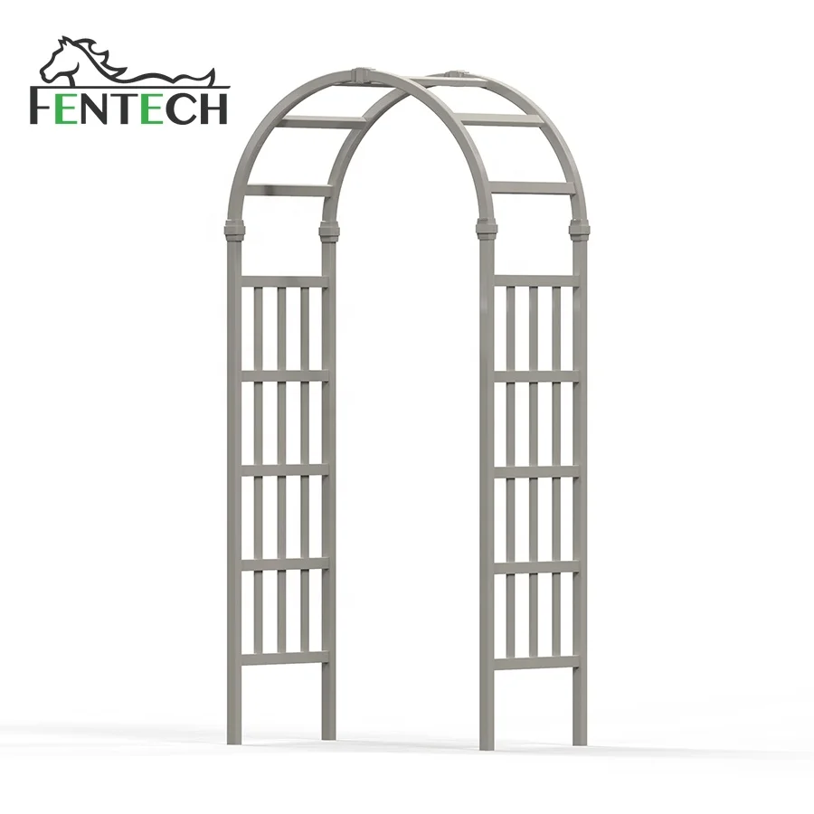 eco friendly white gardenarch plastic rose arbor for sale