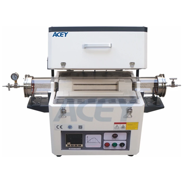 Lab Double Zone Cvd 1200c Dual Sintering Vertical Split Tube Furnace