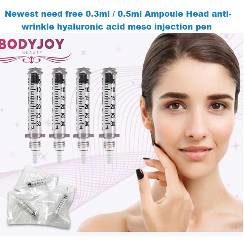 Good Quality Hyaluronic Pen Accessory 0.3ml 0.5ml Needle Free Ampoule Head