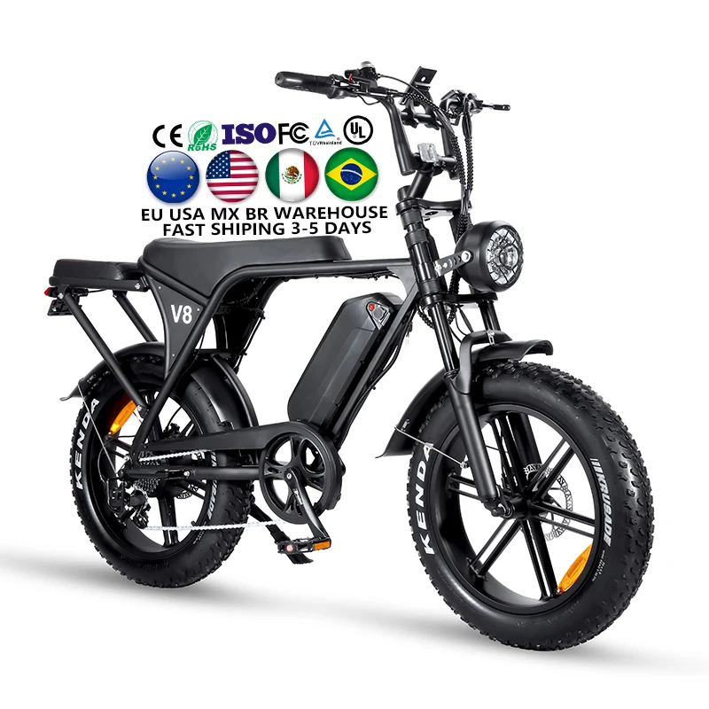 Factory Directly Supply OUXI V8 Ready To Ship Fatbike Fat bike Electric Bike Ebike EU US MX BR Warehouse
