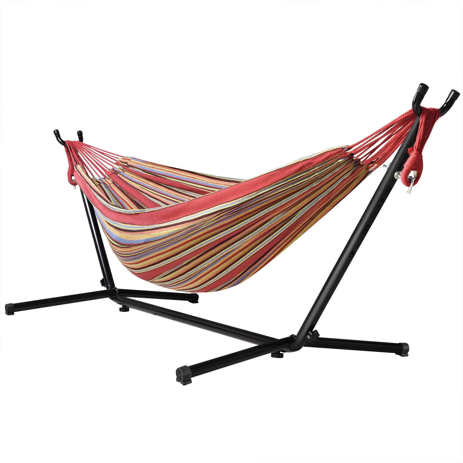  Dropshipping Portable Outdoor Garden Patio Camping Hammock Swing with Space-Saving Steel