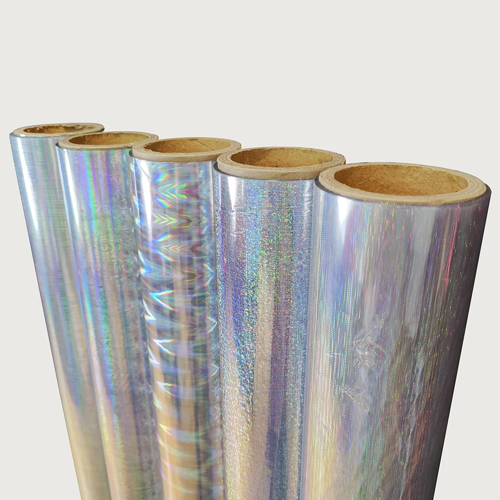 High Quality Small Water drop Pattern Hot stamping foil Hot holographic silver film for leather