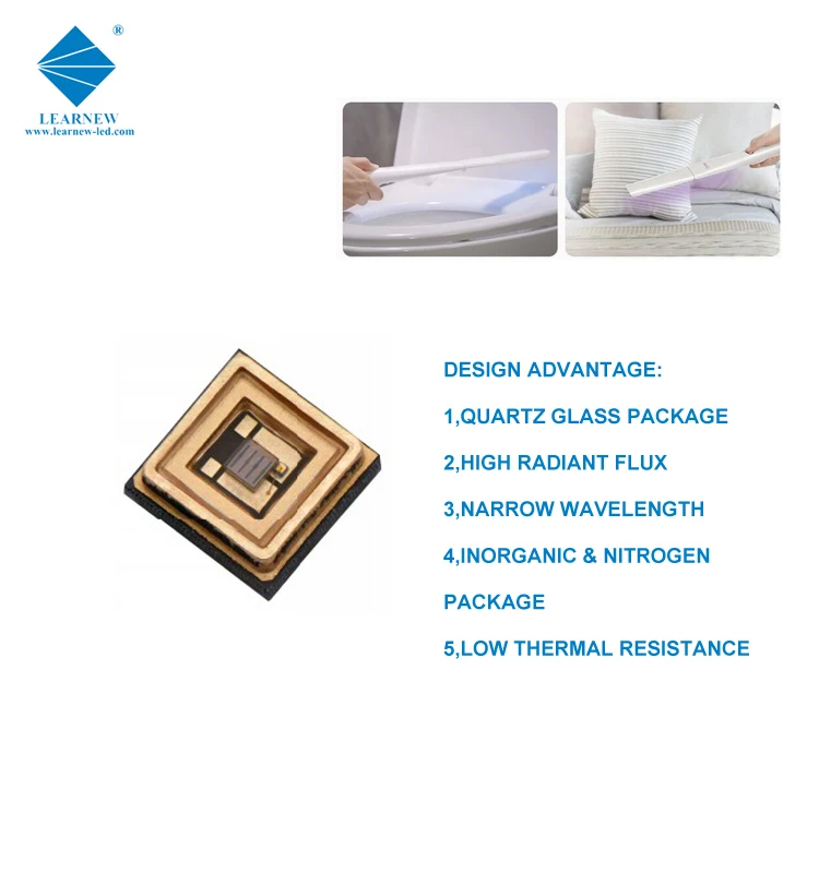 Free sample service 0.5W 395-405NM SMD 3535 UV-C LED COB CHIP