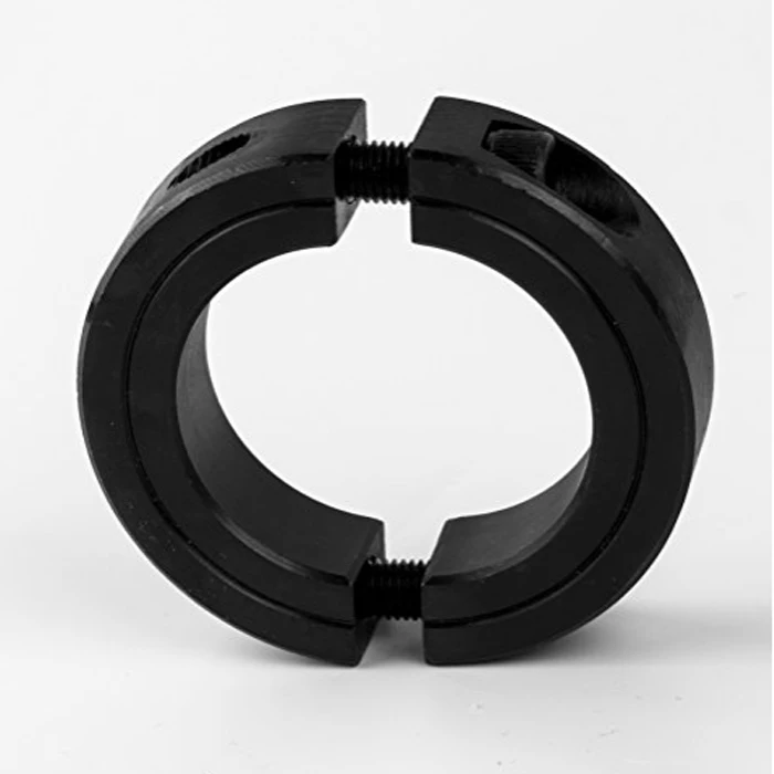 Ошейники из двух частей с двойным разрезом оцинкованная нержавеющая сталь черного цвета шестигранной головкой 2-7/8x1-13/16x11/16