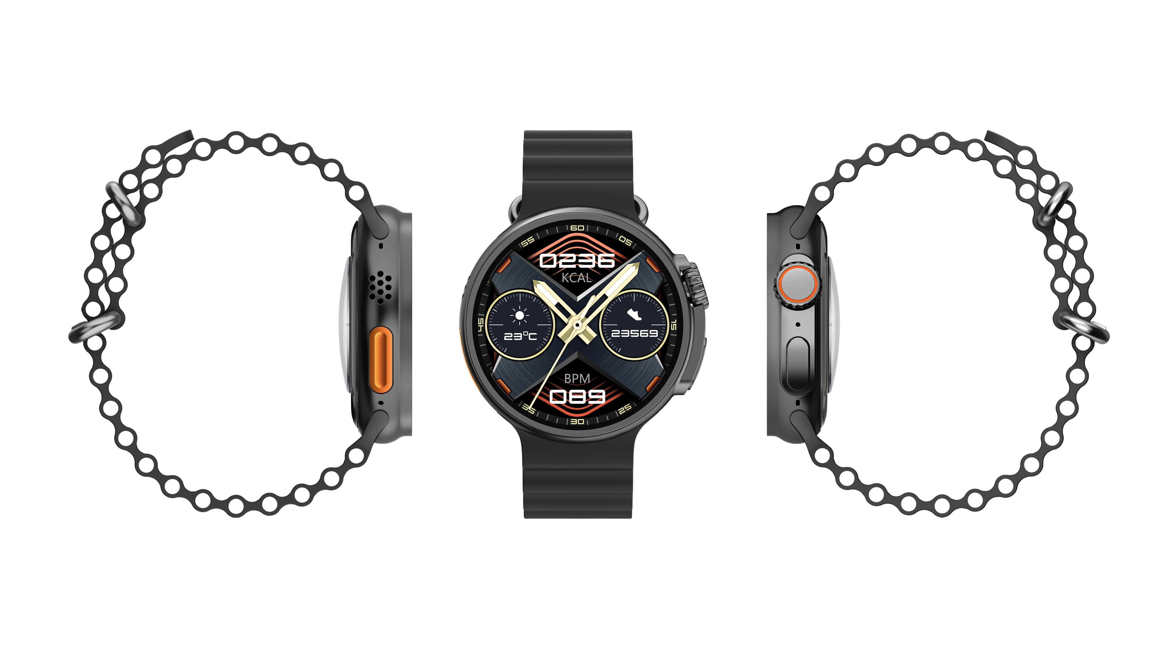 2023 New K9 Ultra Pro Watch Smart Full Touch 1.3TFT reloj Smart Support Health Monitoring Multiple Sport Modes Watch