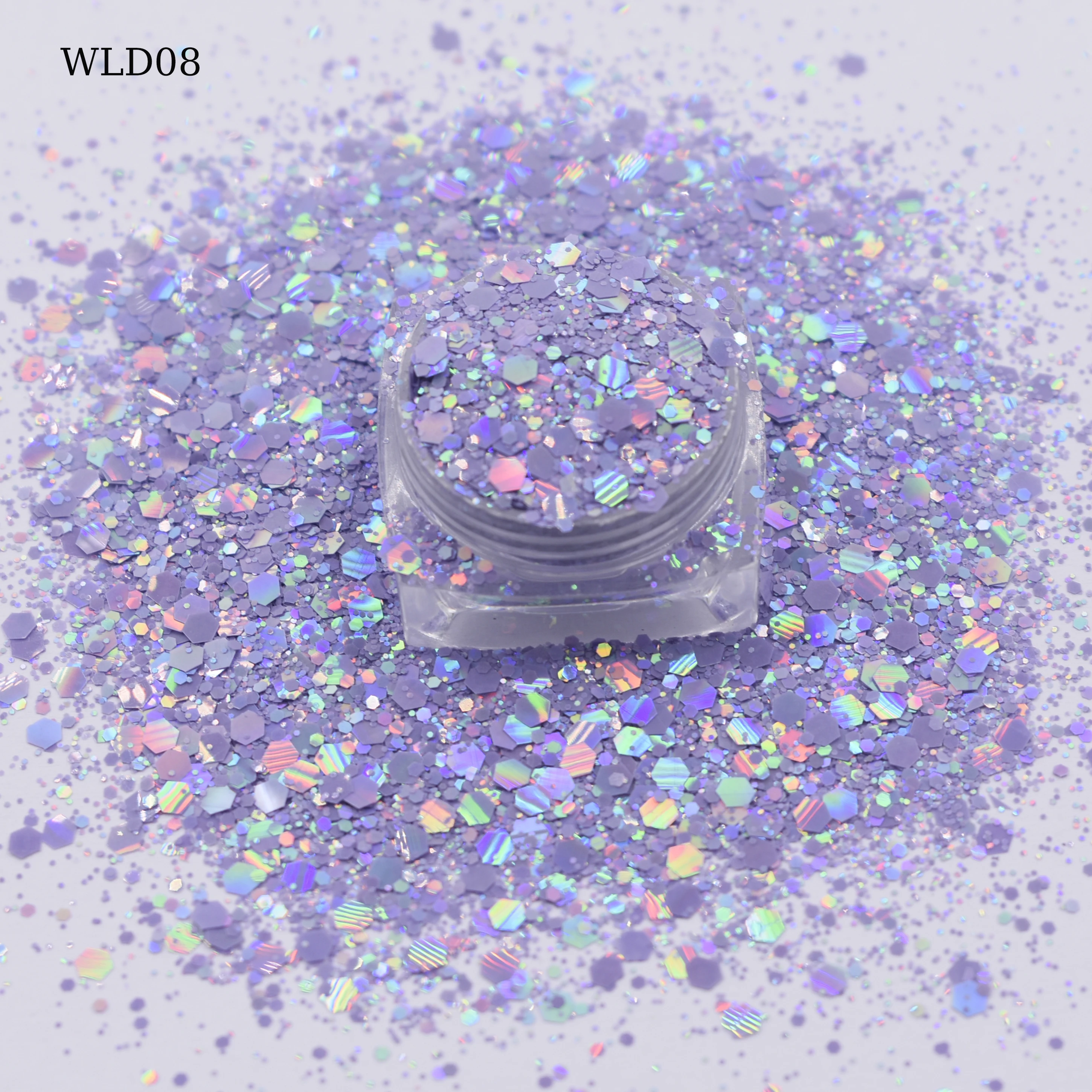 Series Mixed Chunky Holographic Glitter Colors for Art Crafts, Nail Body Face Eye, Epoxy Resin and Slime Tumbler Jewelry Making