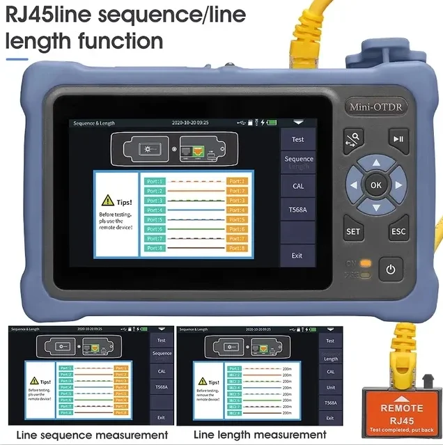 Mini Optical Time Domain Reflectometer Fiber Optic OTDR NK4000 FTTH Optical Fiber Tester Time Domain Reflectometer
