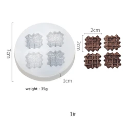 Chocolate shaped cake decoration mold sugar turned waffle wafer biscuit candy silicone mold