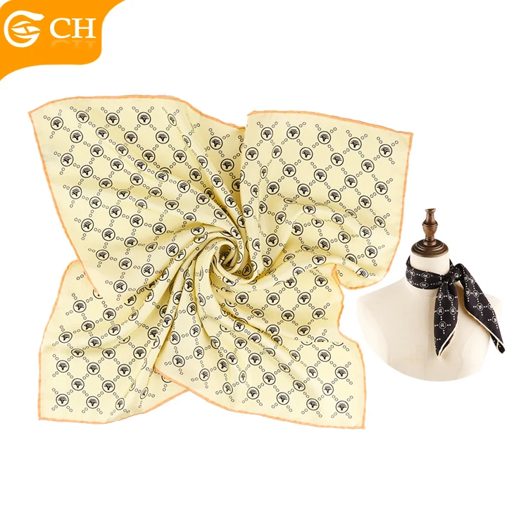 OEM ODM Professional Factory Scarves And Shawls Custom High Quality Printed Italian Silk Scarf Custom 100%Silk Designer Scarf