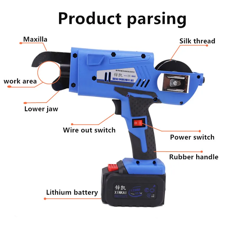 Super September electric automatic Reinforcing bar binding machine Reinforcement Beam Lapping and Binding Machine
