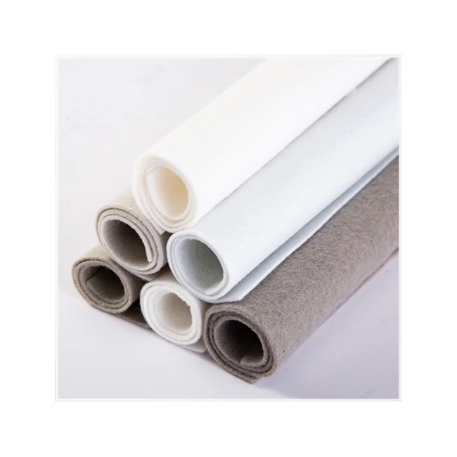 1mm 3mm 5mm rpet felt Black grey 100% polyester needle punched soft non woven fabric felt rolls