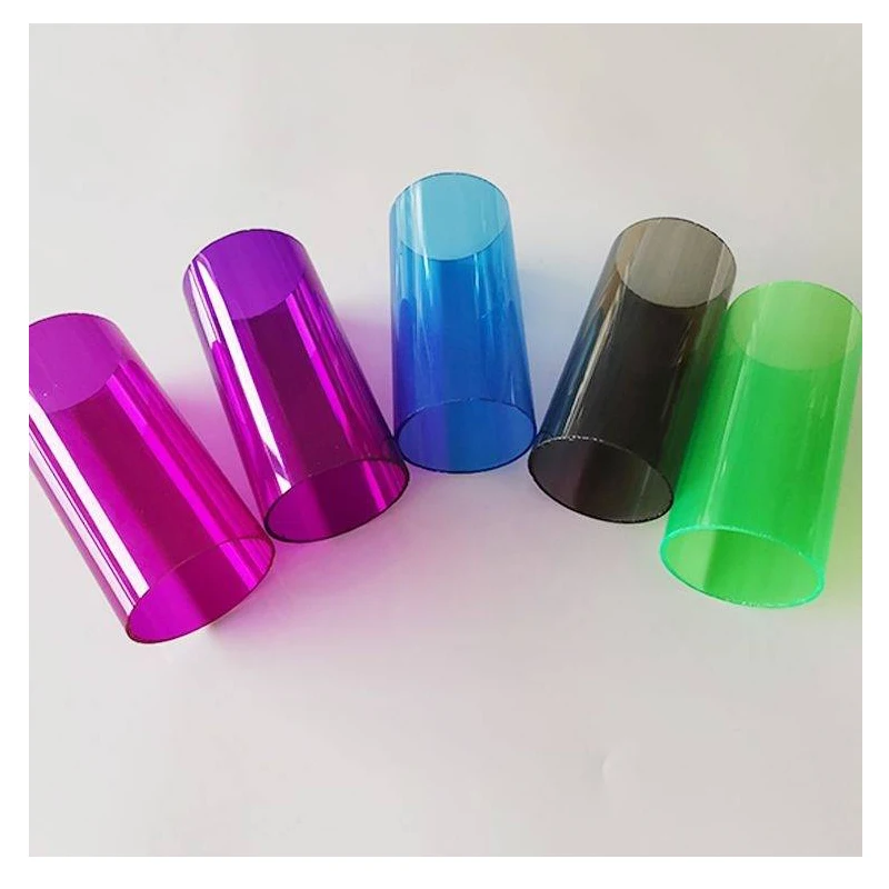 wholesale diameter 50 80 100 120 150 200 300mm color pmma plastic acrylic yellow purple green blue orange red black round tube