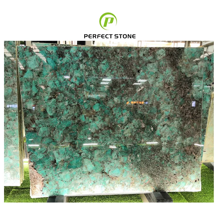 Noble Modern Amazon Green Marble Slab Luxury Stone for Hotel Flooring and Wall Cladding Tiles Interior Decoration
